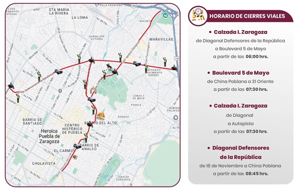 Desfile 5 de Mayo: cortes viales desde temprano
