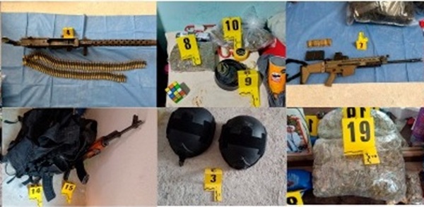 Golpe a la delincuencia: droga y arsenal incautado
