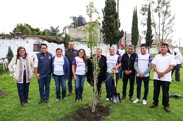 Siembran 108 árboles en secundaria de San Andrés Cholula