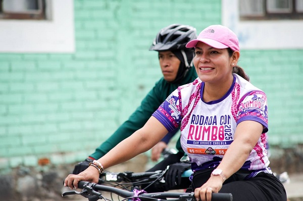 Impulsa Lupita Cuautle rodada saludable