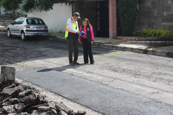Supervisa Contraloría Municipal trabajos de bacheo