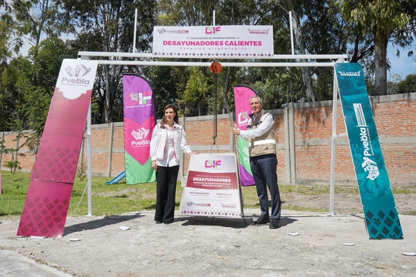 Inicia Ayuntamiento de Puebla construcción de desayunadores escolares