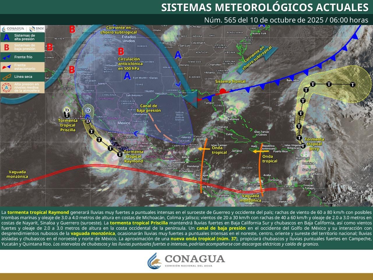 Se pronostican lluvias fuertes y rachas de viento, tome precauciones: Gobierno de la Ciudad