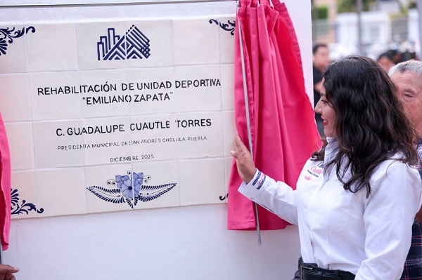 San Andrés Cholula moderniza el Complejo Deportivo Emiliano Zapata