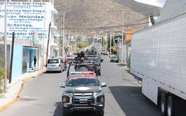 Tres órdenes de gobierno refuerzan seguridad en Tecamachalco