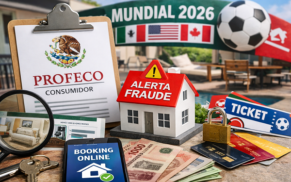 Orienta Profeco para evitar estafas en hospedaje rumbo al Mundial 2026
