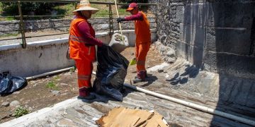Limpian Puente de Ovando en Puebla