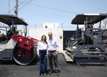 Impulsa Pepe Chedraui tren de pavimentación