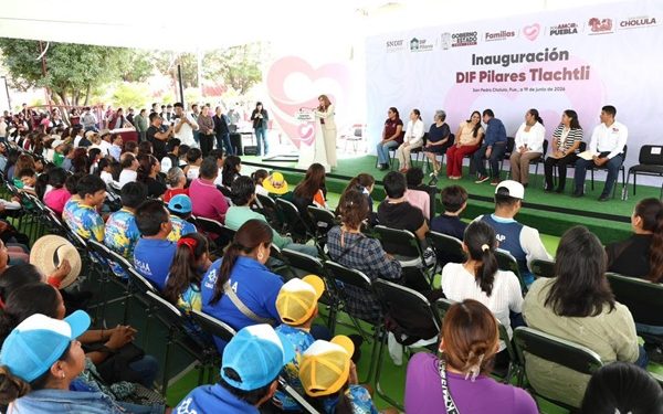 Inauguran DIF Pilares «Tlachtli» en San Pedro Cholula