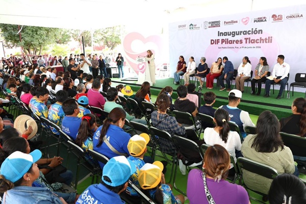 Inauguran DIF Pilares «Tlachtli» en San Pedro Cholula