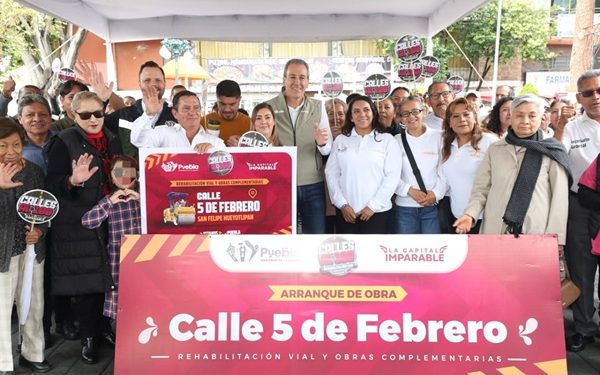 Arranca Pepe Chedraui obra vial en Hueyotlipan