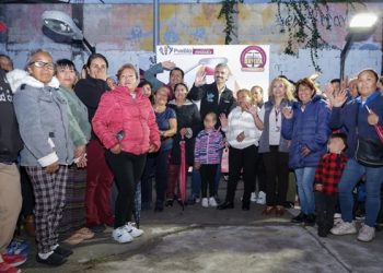 Renueva Ayuntamiento de Puebla alumbrado en Ignacio Mariscal