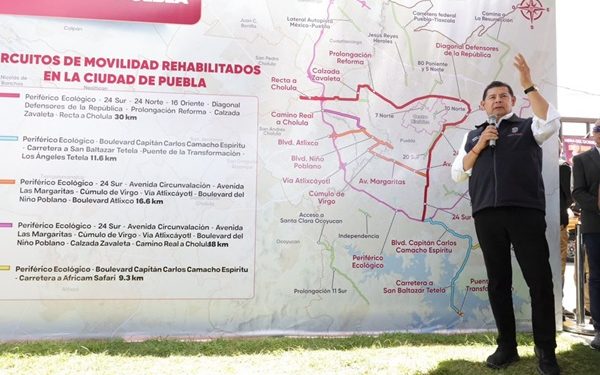 Concluye Gobierno de Puebla rehabilitación de 33 vialidades