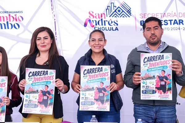 Presenta San Andrés Cholula carrera por las juventudes