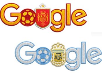 Honra Google la final mundialista España-Argentina