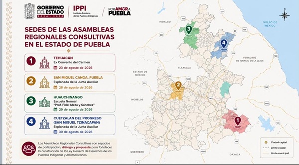 Albergará Puebla consultas indígenas del INPI