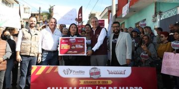 Encabeza Chedraui rehabilitación vial en San Jerónimo Caleras
