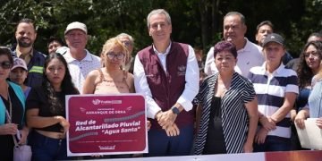 Construye Chedraui red pluvial en Agua Santa