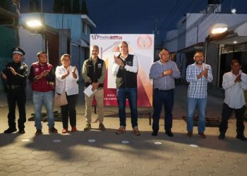 Moderniza Puebla 184 luminarias en San José