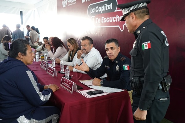 Escucha Ayuntamiento de Puebla a vecinos de la Rivera Anaya
