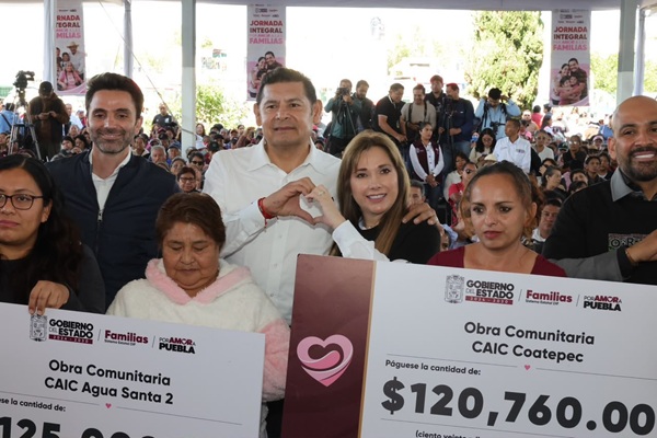 Destina Puebla 4.3 mdp al bienestar de familias