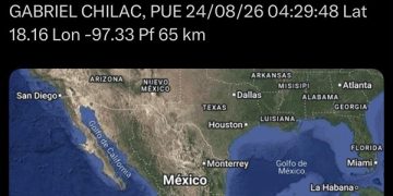 Reportan sismo de magnitud 4.0 en Puebla