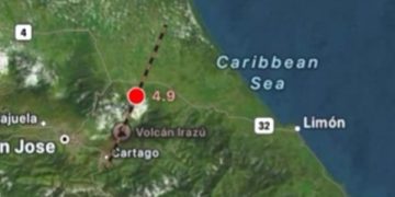 Sacuden dos fuertes sismos el centro de Costa Rica