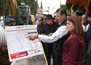 Construyen colector contra inundaciones en Zacatlán