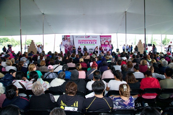 Entrega SMDIF 12 mil 585 despensas en San Felipe Hueyotlipan