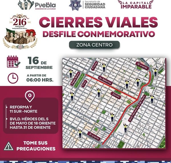 Aplicará Ayuntamiento cierres por Fiestas Patrias