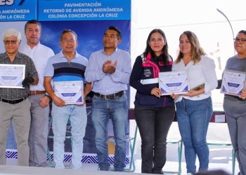 Entregan obra vial en San Andrés Cholula