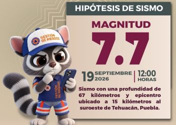 Participará Puebla capital en el Segundo Simulacro Nacional