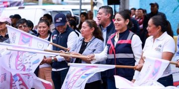 Mejora Lupita Cuautle vialidades en Tonantzintla y Cacalotepec