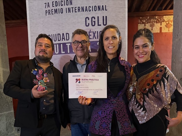 Reconocen al Ayuntamiento de Puebla por sus Nodos Culturales